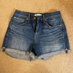 Madewell High Rise Jean Shorts - 26 - Medium wash